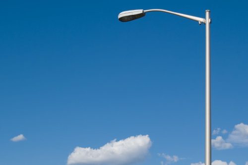 an installed light pole that takes light pole wind load calculations into effect