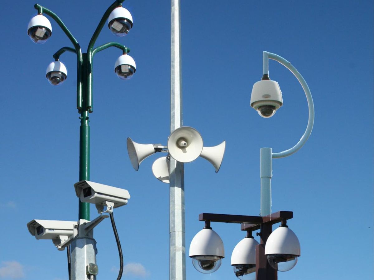 Traffic Light Cameras On Poles